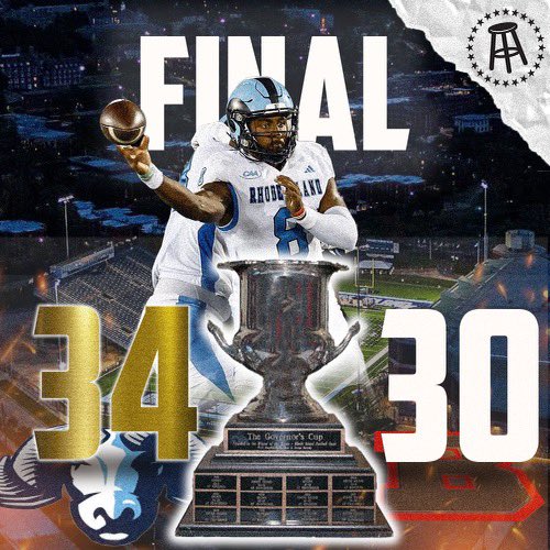 SIGNED. SEALED. DELIVERED. 

<a href="/RhodyFootball/">Rhody Football</a> takes home the Governor’s Cup🏆🙌