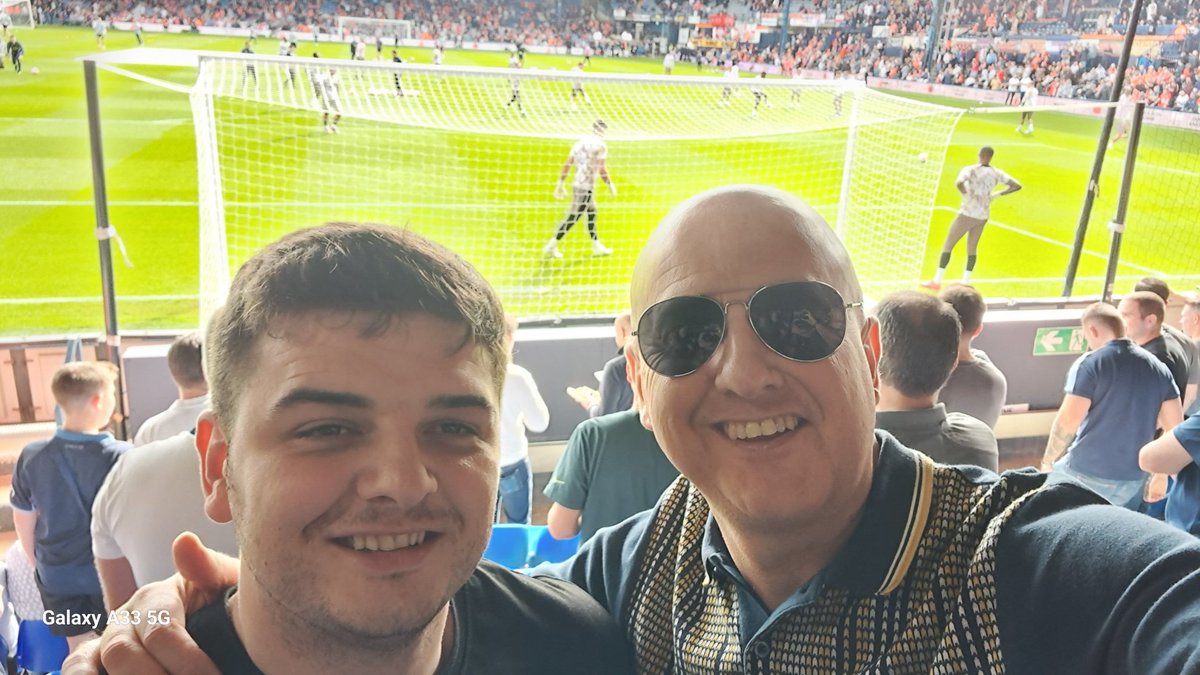DaveNorton5's tweet photo. Luton 'away' with @Tom_Norton1 
#LUTTOT #COYS https://t.co/MOZdjcUqCh