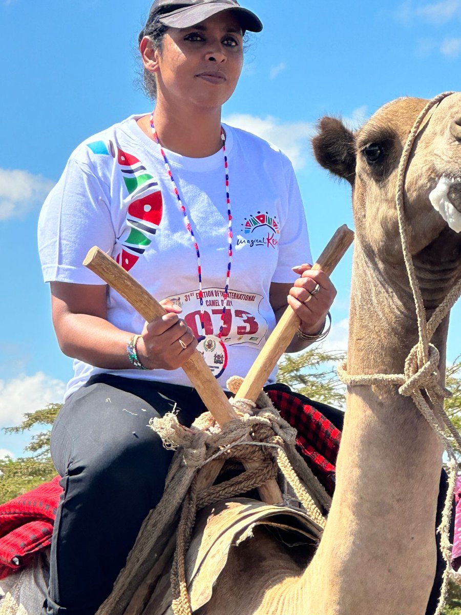 What a race! I thank God to have won the 10km 2023 Maralal Int'l camel derby 
#MyNorthIsBeautiful