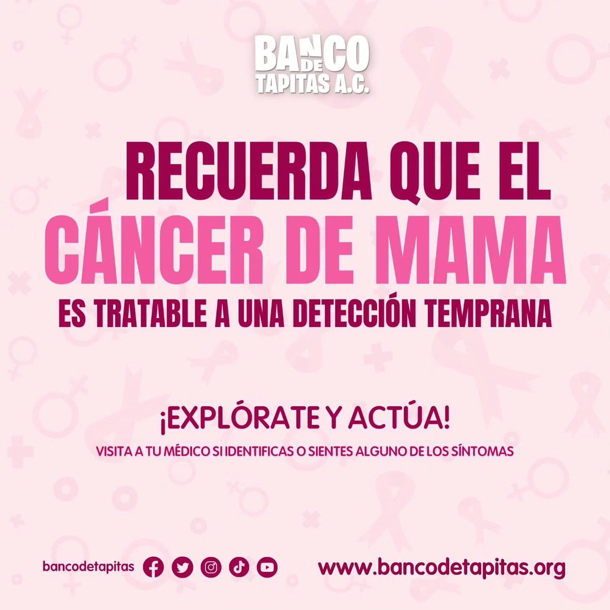 ¡Tapi - héroes! 💛

Octubre, mes de la Concientizacion del Cáncer de Mama, queremos compartirte información de vital importancia para la detección temprana y así poder salvar muchas vidas 🩷

#bancodetapitas #séunhéroe #todosjuntoscontraelcáncer #LosBuenosSomosMás