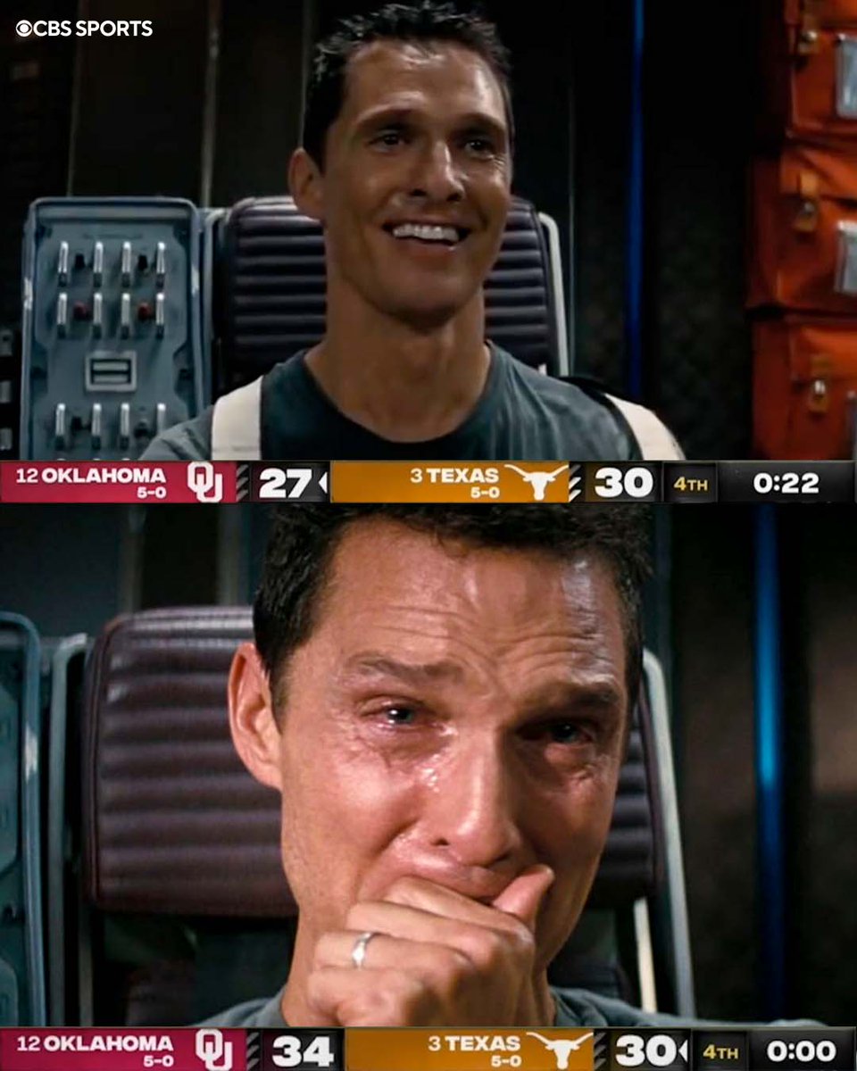 CBSSports's tweet image. DOWN GOES NO. 3 TEXAS 🚨