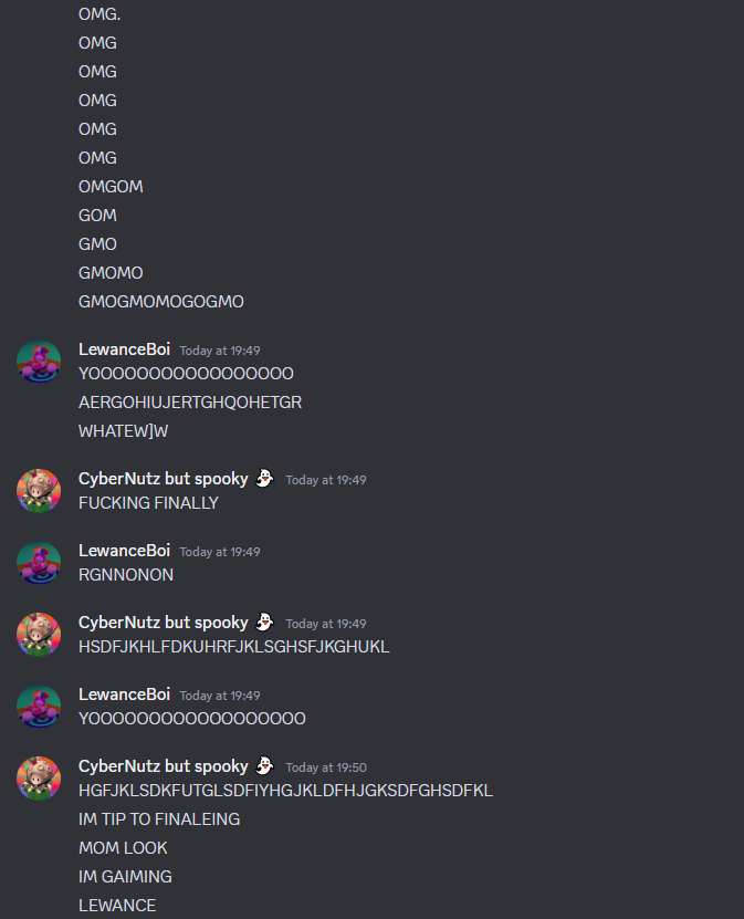 TipToeFinale's tweet photo. it happened chat https://t.co/qzXw5BSgYR