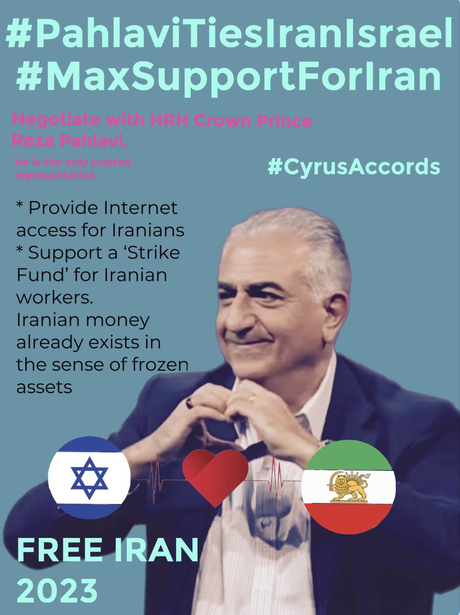 @ShiraziShaheen @chish_pish @netanyahu #MaximumSupport
#KingRezaPahlavi 
#Iran_Is_Our_Temple 
#Stand_with_us 
#CyrusAccord
#RezaPahlaviIsMyRepresentative