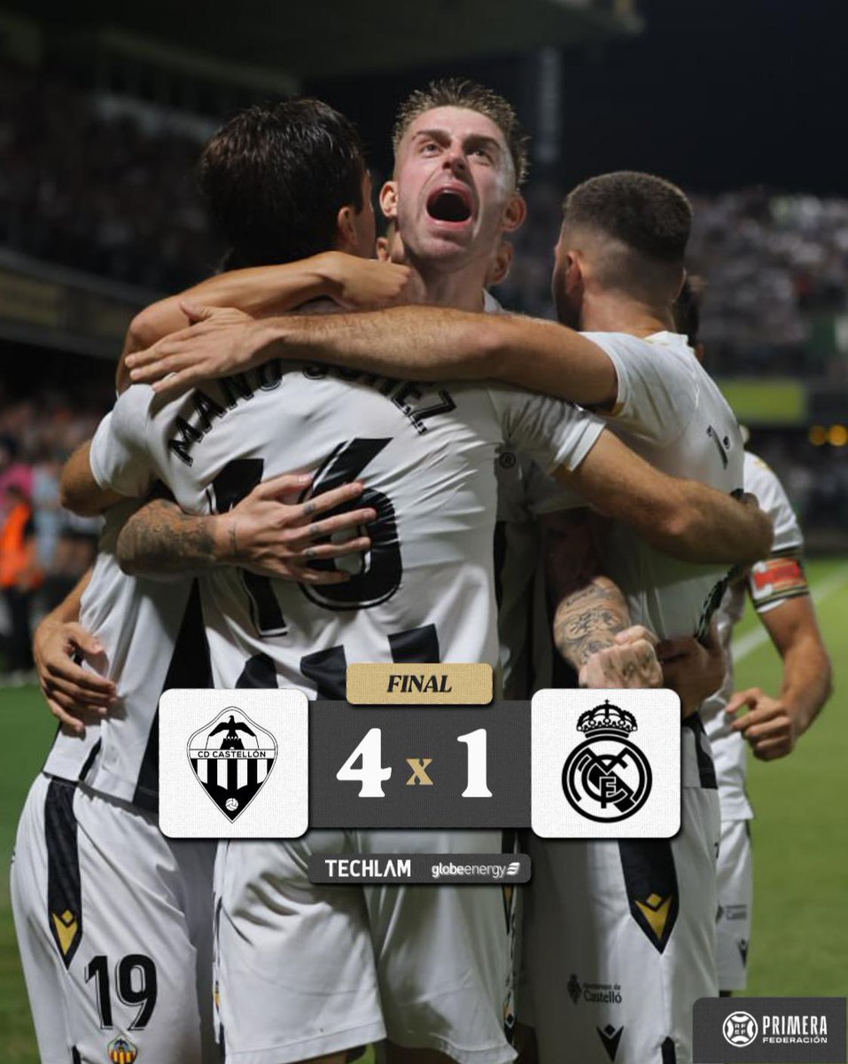 FINAAAL FINAAAAAL FINAAAAAL EN #CASTALIA🏟️ (4-1)

GRAN VICTORIA DEL CLUB DEPORTIVO CASTELLÓN GRACIAS A LOS GOLES DE MANU SÁNCHEZ, DE MIGUEL, MOYITA Y CHIRINO

‼️MUCHAS GRACIAS POR EL APOYO, AFICIÓN ‼️

#CastellónRMCastilla  
#PPO👂