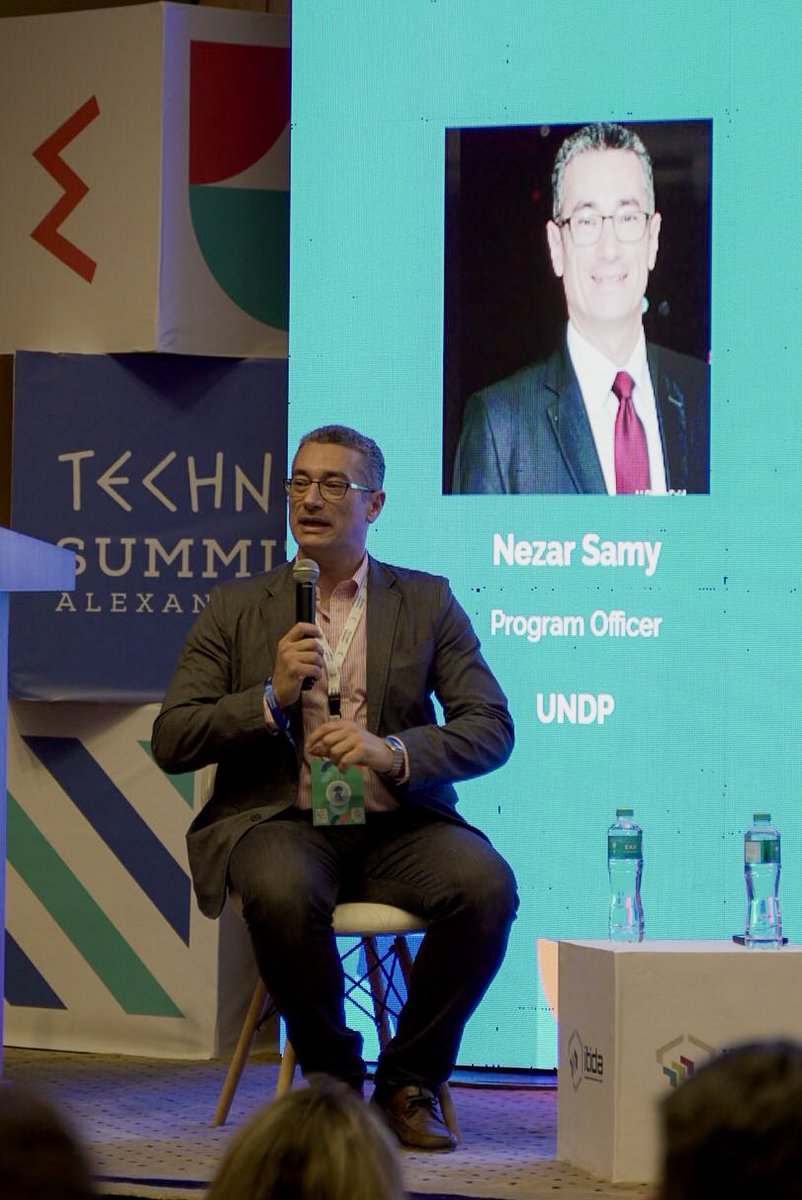 UNDPEgypt's tweet photo. Proud to be at #TechneSummit2023! Today, we explored #AI's impact on #SusDev.
We discussed its potential, challenges & ethical considerations. Our Asst RR @AbeerShakweer highlighted AI's influence on jobs & the need for careful implementation. #EthicalAI #FutureSmartUNDP https://t.co/9mQiqgakxS