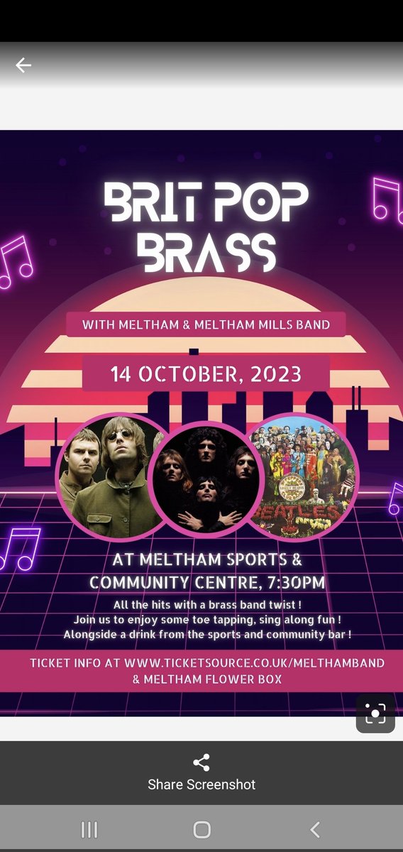 imogen_fuller's tweet photo. Looking for something to do next Saturday? 
Join us for BritPop Brass! at Meltham Sports and Community Centre
#meltham #brassbanding #kirkleesyearofmusic https://t.co/3zF2AYI1QV