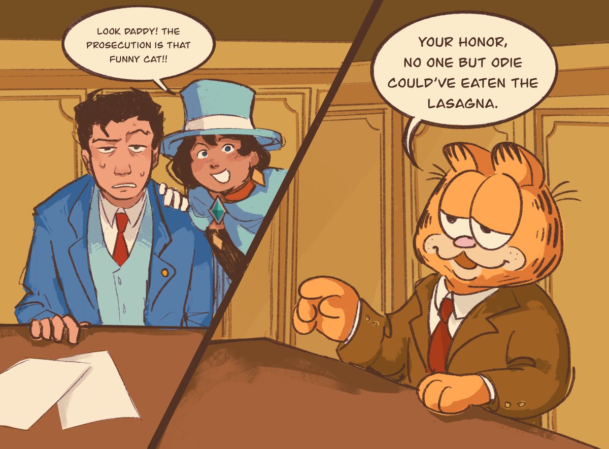 munkaei's tweet photo. you would not believe this was an assignment for my class 
#aceattorney https://t.co/PJGZ57FG5I