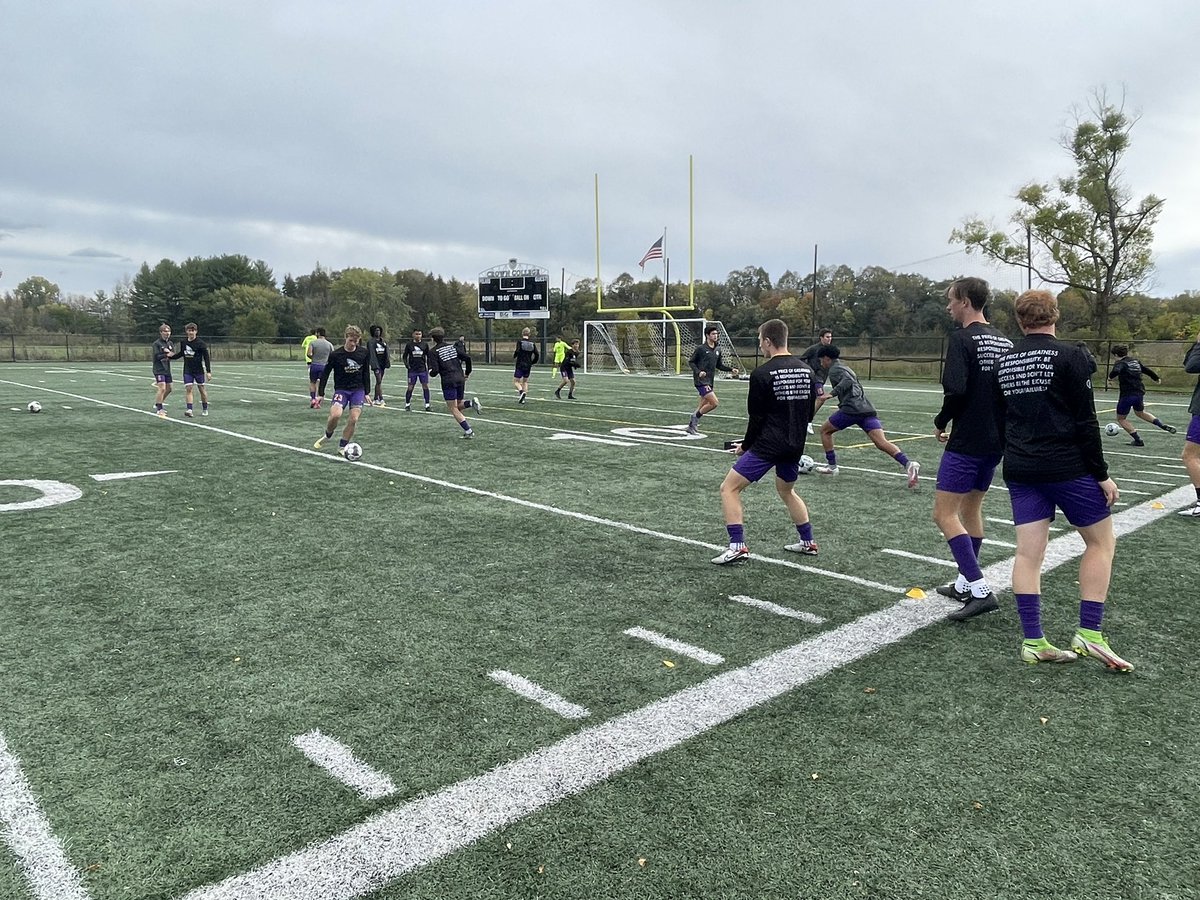 unwmsoc's tweet photo. It’s almost that time.  UNW vs Crown 3:30pm  #unwmsoc #competewithpurpose https://t.co/UlgCF0kLaV