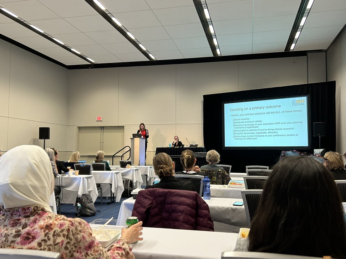 RoseGelineauMD's tweet photo. Happening now- Clinical Research Workshop at #CNSAM. Come join to learn about developing outcome measures! @ChildNeuroSoc @drdrariel @DYTdoc https://t.co/p7JaHrwtfy