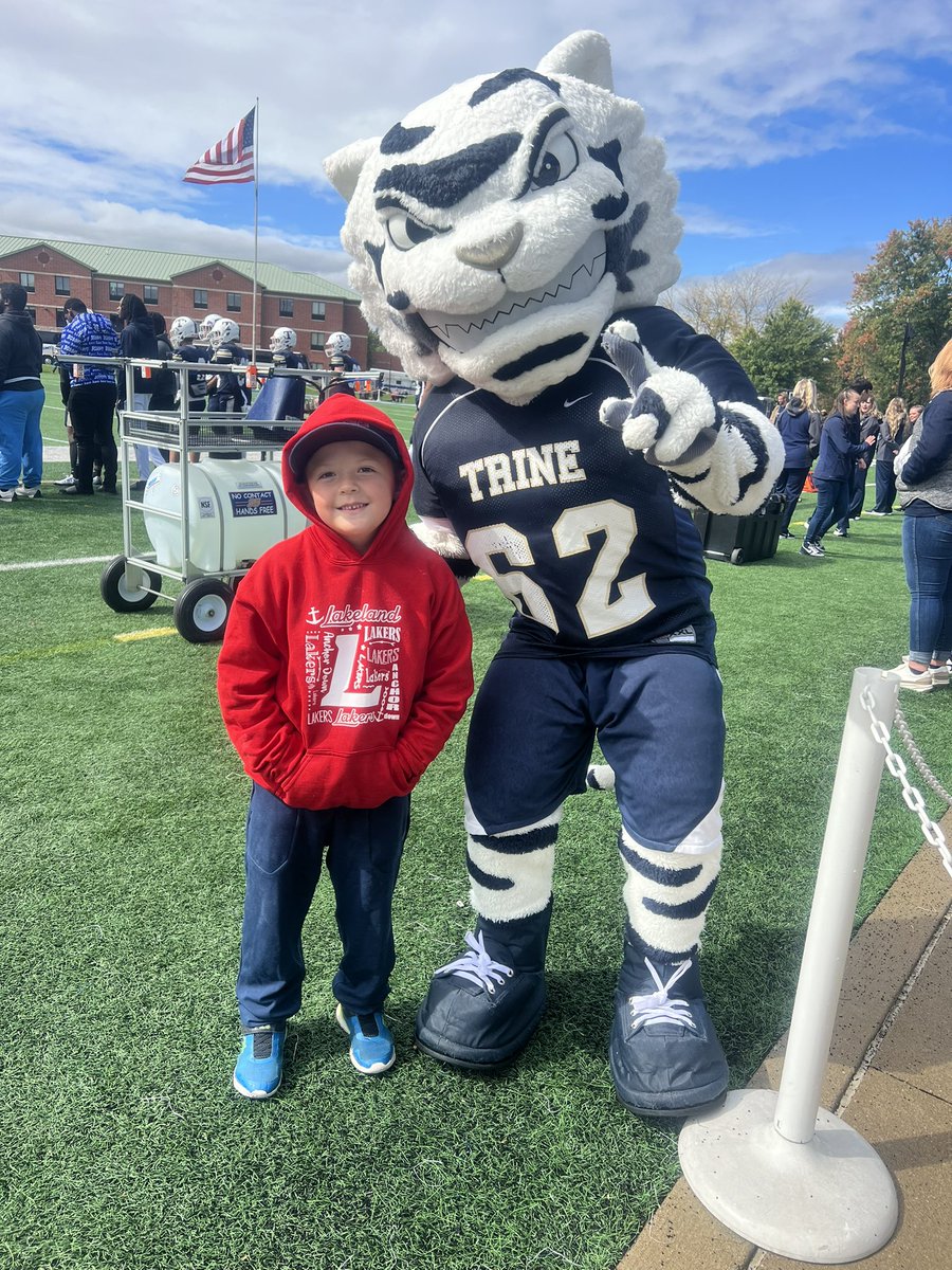 SuzanneOrth's tweet photo. Jett finally got to meet Storm today! He’s been waiting, and now his years been made!! 💙⚡️ Go Thunder! #trineuniversity #thunderous #hoco2023 https://t.co/E0i7EjfmHG