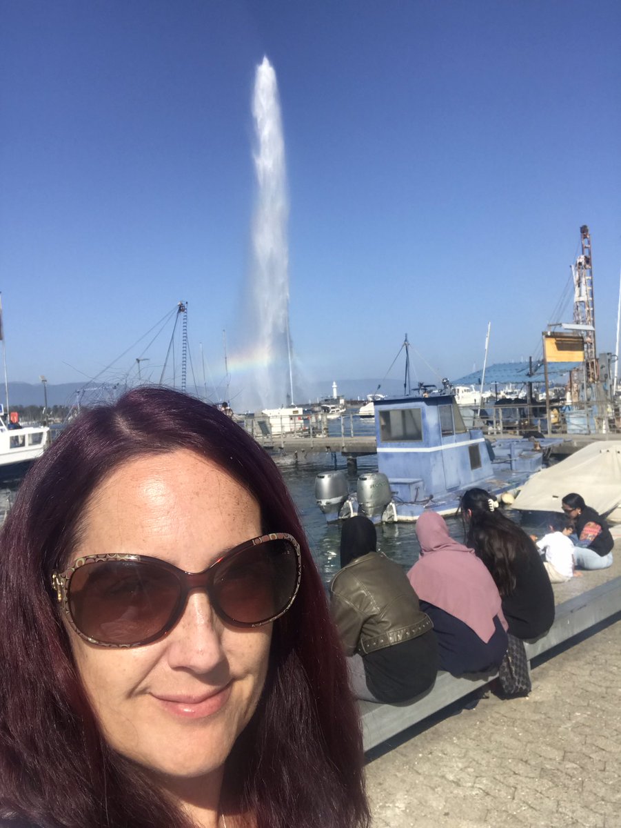 DawnMarieAdams's tweet photo. Jet D’Eau with a rainbow!  #Geneva https://t.co/TPkArcOSvs