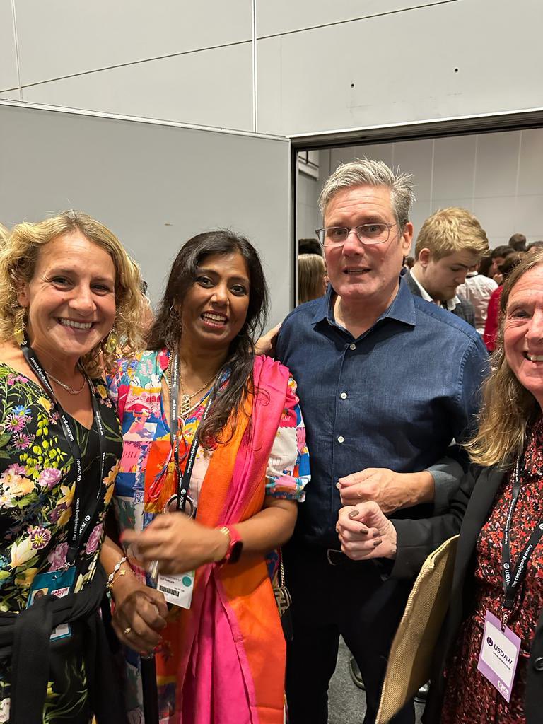 Lovely to have a chat with the next Prime Minister of the U.K. - <a href="/Keir_Starmer/">Keir Starmer</a>  Labour will shatter the glass ceiling which means children are not held back but will go as far as their talent will take them  <a href="/Shamshia1/">Shamshia</a> <a href="/ChristineMegson/">Christine Megson</a> #Lab2023