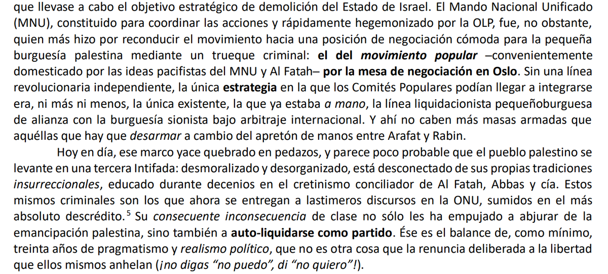 niblaka's tweet photo. Ante los acontecimientos en Palestina, que siempre arrastran a una parte de la vanguardia al apoyo acrítico o a la equidistancia, dejo por aquí lo que el Comité por la Reconstitución (CxR) decía allá por 2020. Útil para ampliar las miras fuera de lugares comunes predominantes. https://t.co/UtNkdmU9jU