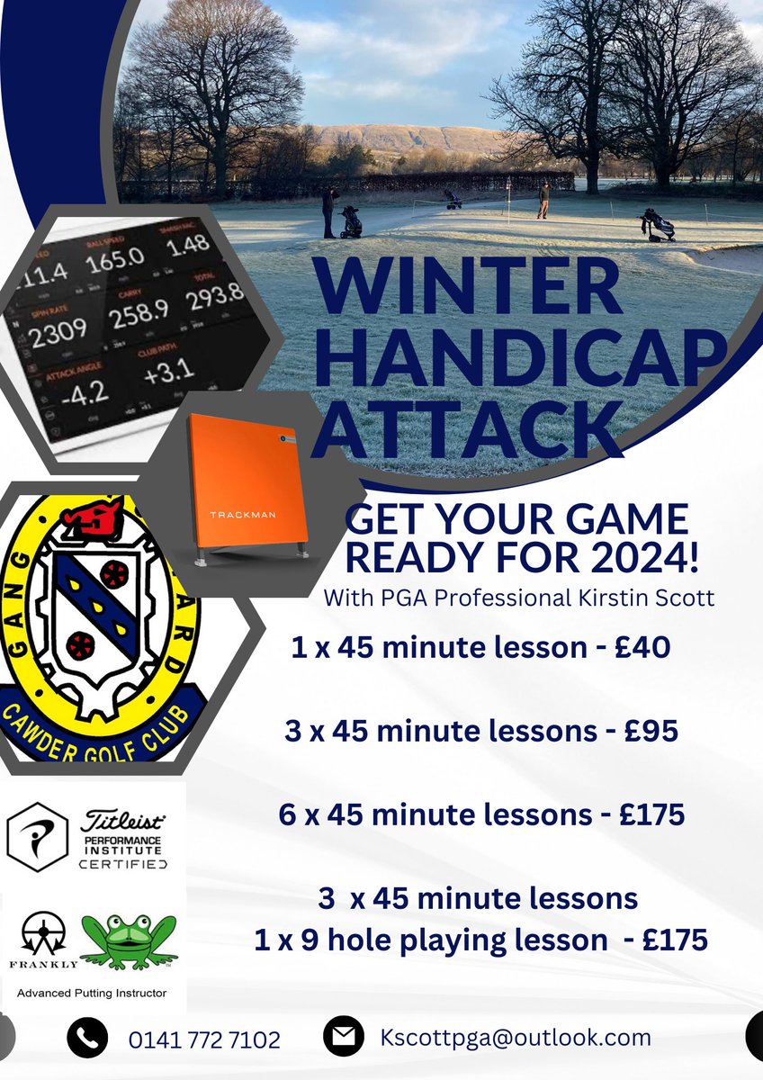 Maybe you need to fine-tune some areas of your game to ensure you get your handicap down in 2024!
If you think that there are areas to improve on, l have  a few different coaching programmes for golfers looking for regular coaching during the off-season months #golf