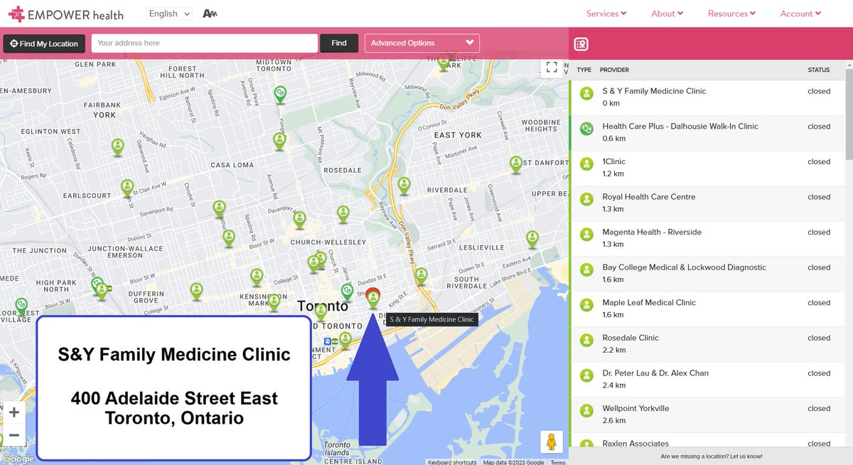 iamsick_ca's tweet photo. Looking for a #FamilyDoctor in downtown #Toronto?
S&Y Family Med Clinic near Adelaide St E & Sherbourne is accepting new patients.
https://t.co/NOx1dZXpBT
Fill out patient reg form or call clinic.
#OHT #Ontario #ONhealth #TOhealth
@kristynwongtam @MarciIen @MayorOliviaChow https://t.co/NfBaZW78Ni