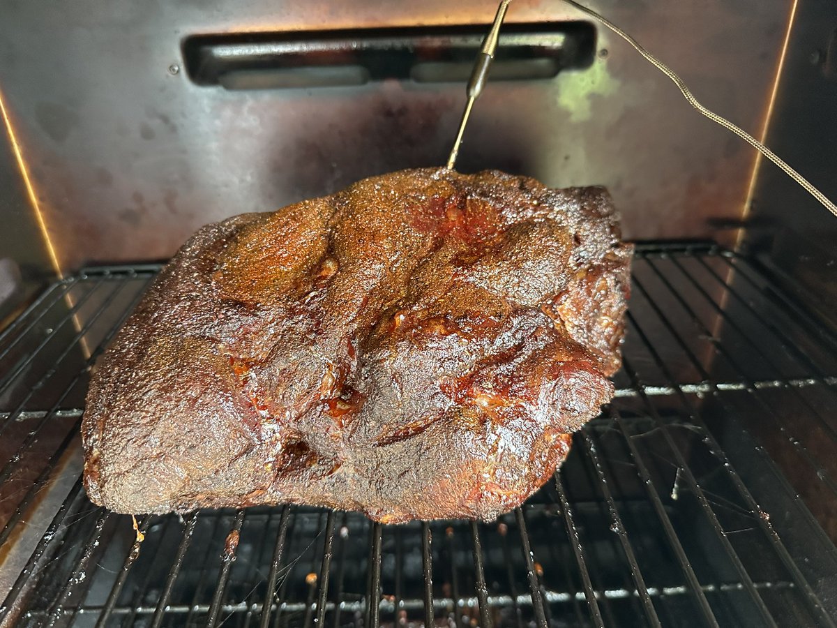 Was only 10 hours in the smoker when it finished