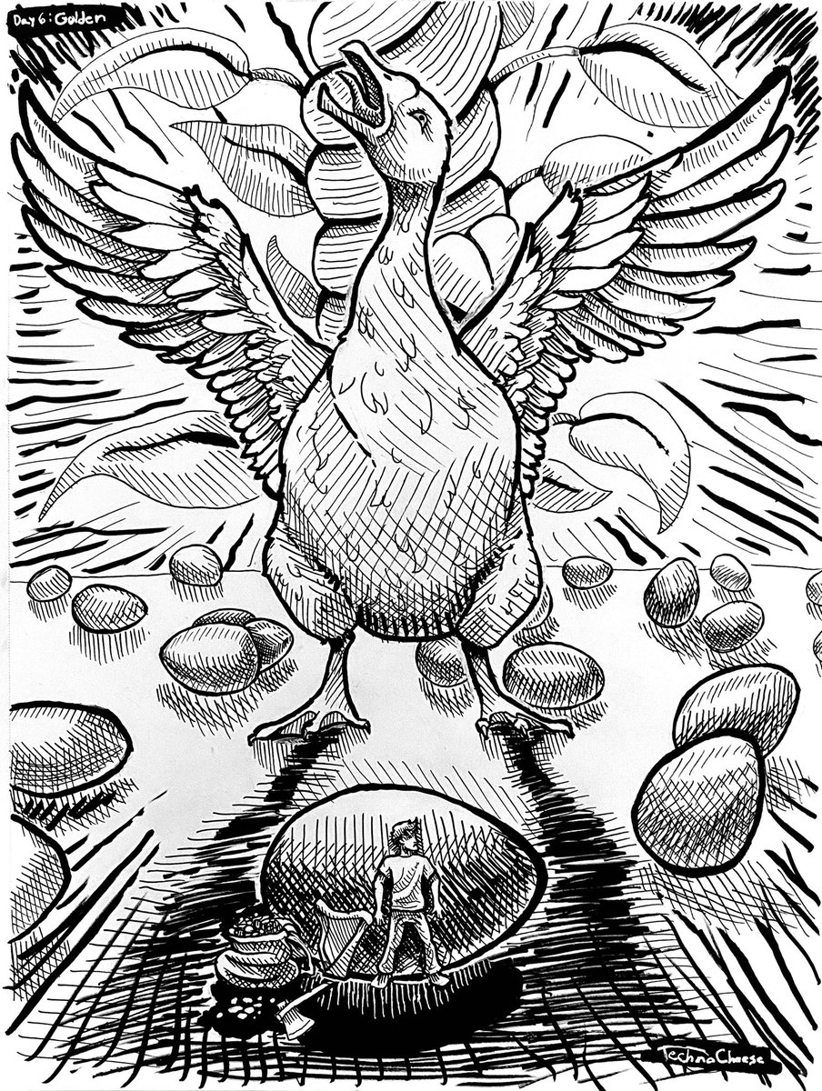 TeknoCheez's tweet photo. Day 6: Golden
#Inktober #inktober2023 https://t.co/j9oF33hyBW