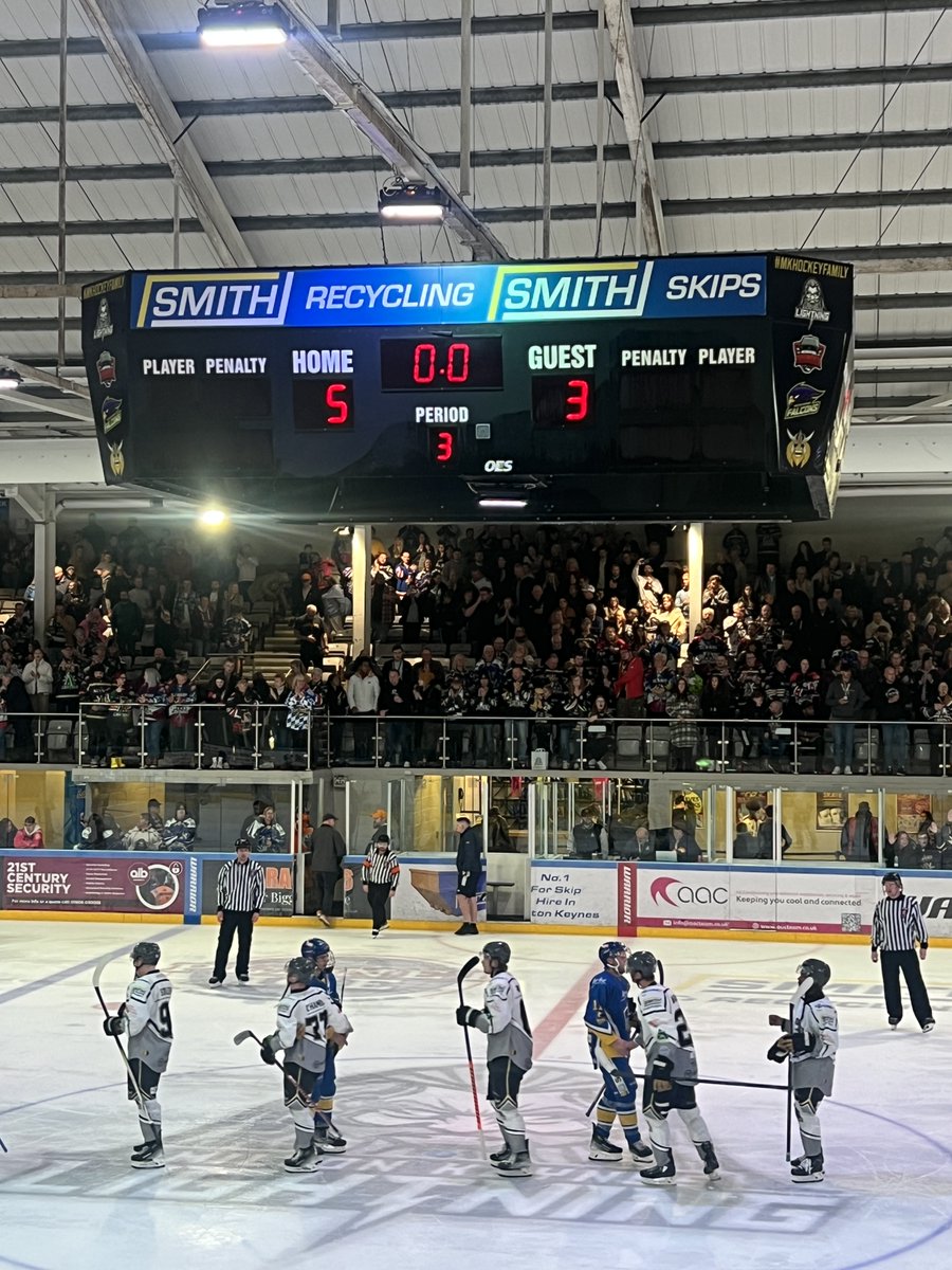 MKLightningIHC's tweet photo. What a game of hockey!  MKL take the win, 5-3.  Now to recover before the double  header in Leeds tomorrow https://t.co/ndOB2uWIf5