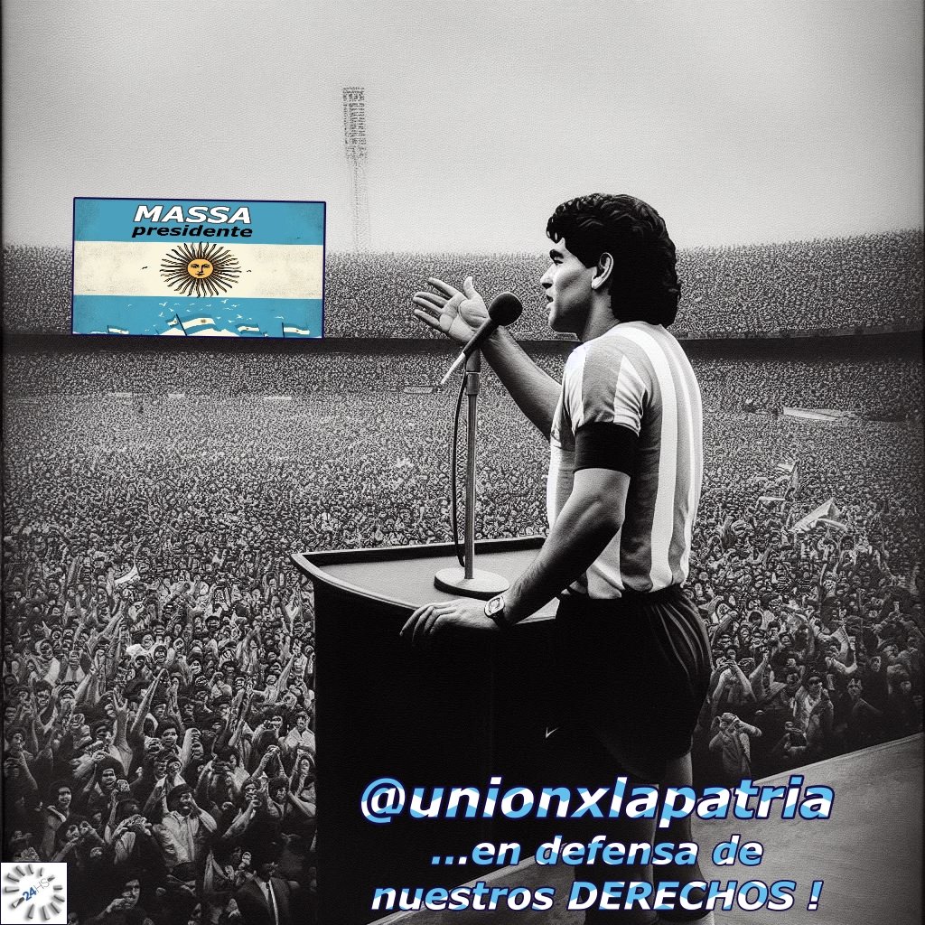 ArturoAroni's tweet photo. Tu voto por #UnionPorLaPatria, para derrotar en las urnas a la derecha reaccionaría de Milei y Bullrich...
#MassaPresidente
#DefenderLoConquistado
#NoAlFMI https://t.co/eQMk7cceyk