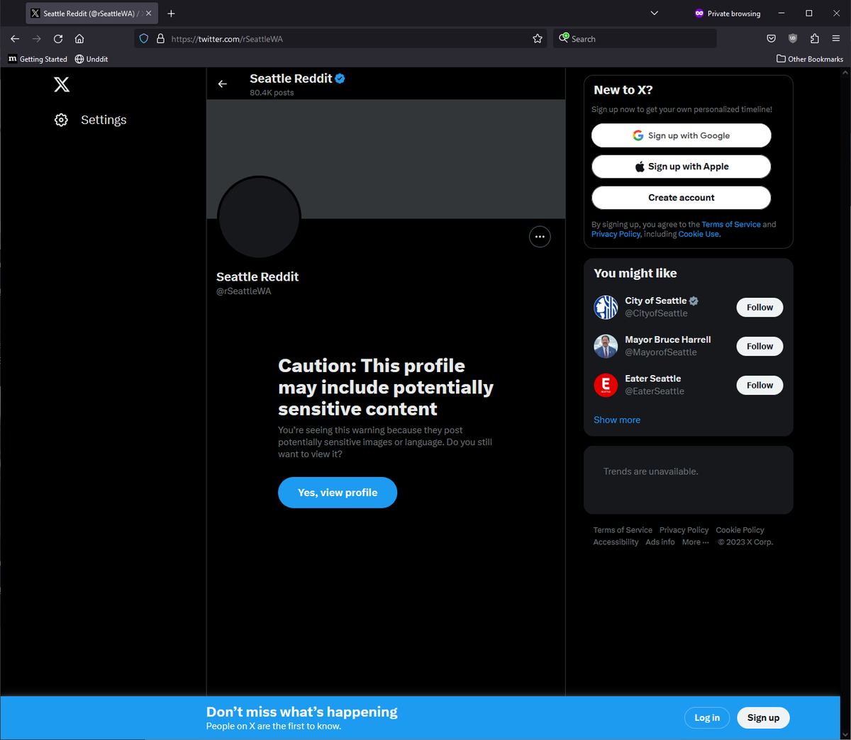 Seattle Reddit tweet media