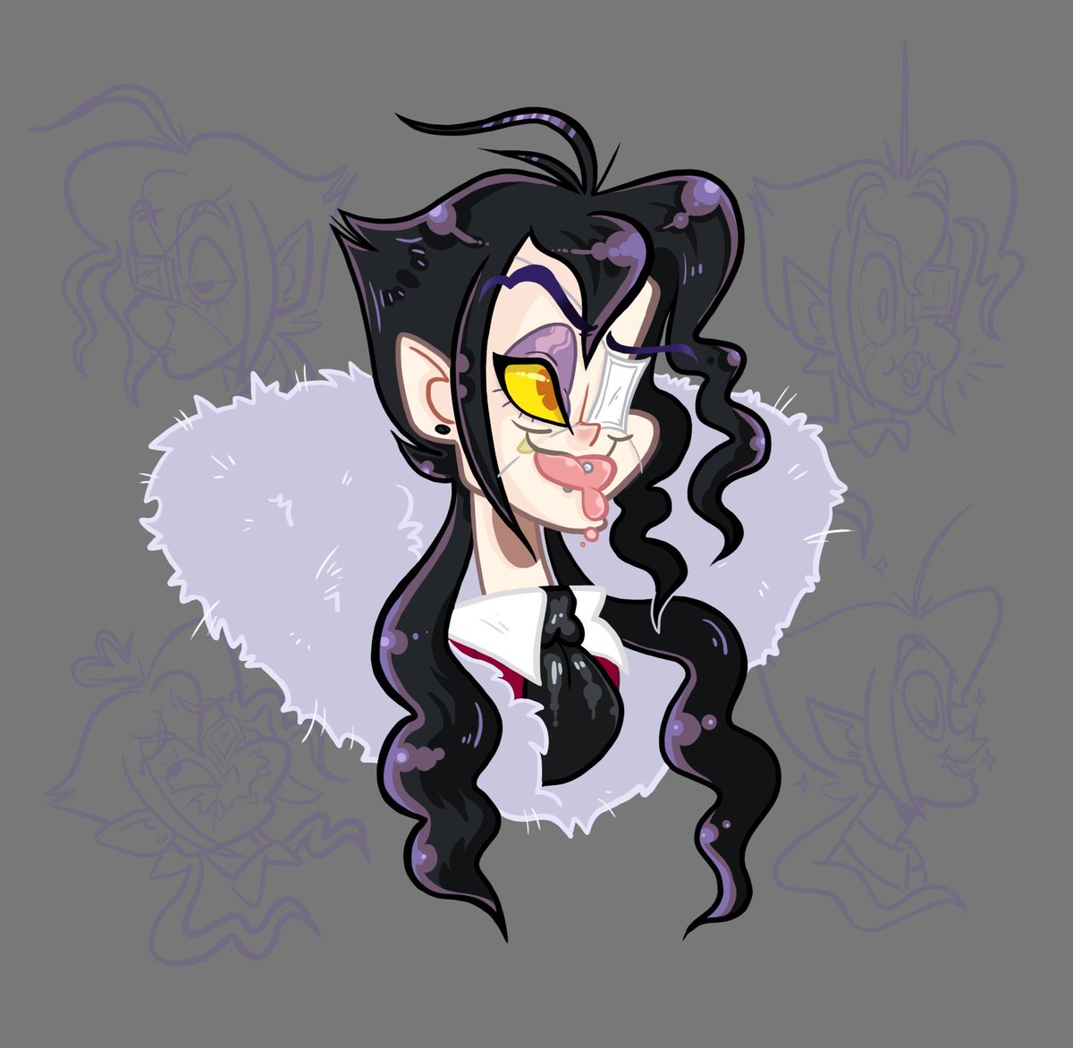 Brittoodles's tweet photo. I drew my friend @hitsuhere OC Kakie! He’s a gorgeous vampire 💅🏻💖✨ https://t.co/EsOKItkT6A