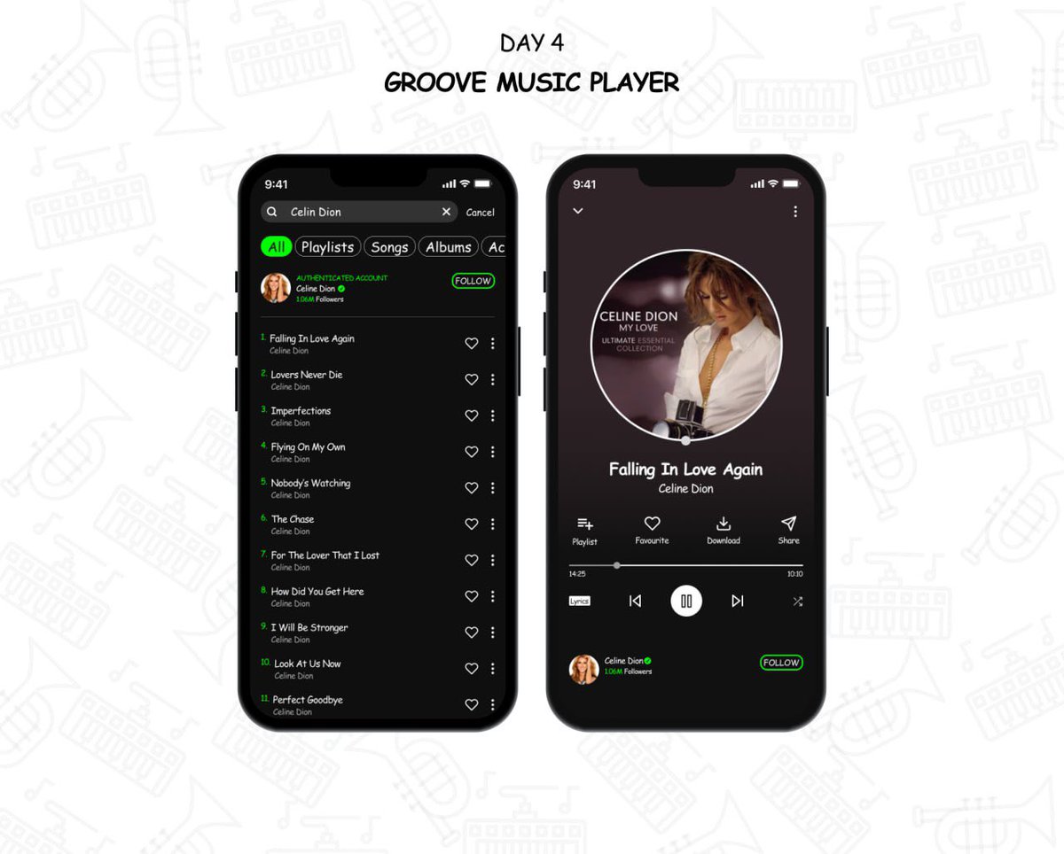 Day 4 of 30 days Ui Challenge.

#Musicplayer #Uidesignchallenge #30dayschallenge