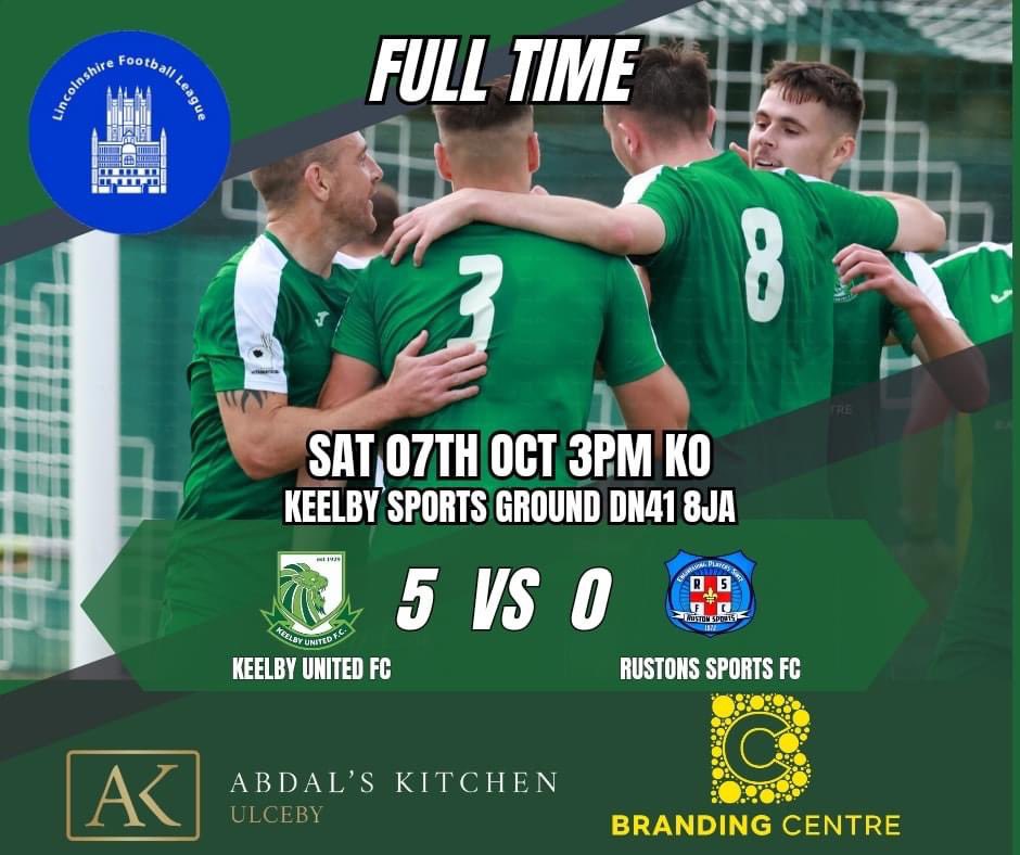 FcKeelby's tweet photo. FULL TIME!

We keep the run going with another victory over table toppers Rustons.

Complete performance from the boys

Motm - Coby Kavanagh - LV Logistics 

⚽️⚽️ Olly Bradbury - Elite Conditioning 
⚽️⚽️ Coby Kavanagh - LV Logistics 
⚽️ Kobe - Rapid Frame Supplies https://t.co/3KoCjYZs89