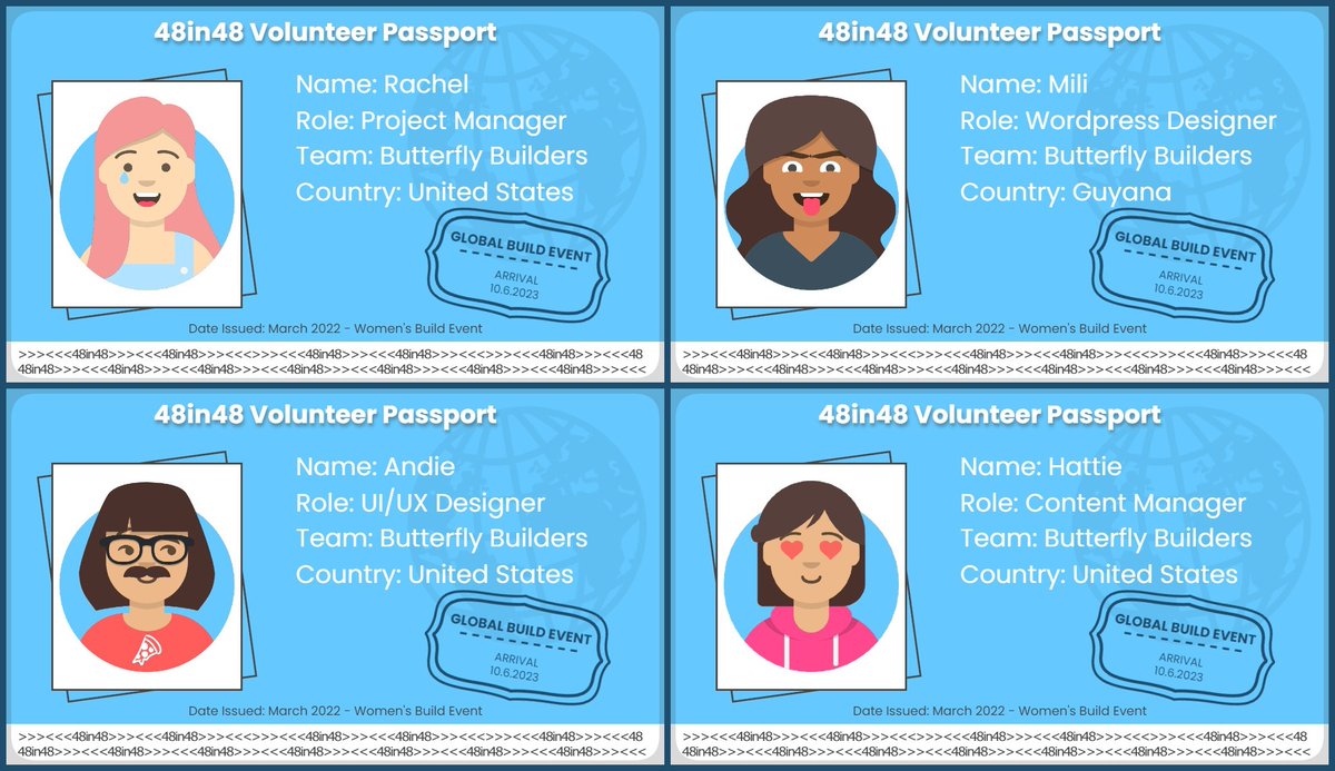 HattieTavares's tweet photo. Working hard on our non-profits website for #48in48 but I took a little break to work on our team photos. Inspired by the opening ceremony last night! #GLO23 https://t.co/xHqAEa35bL