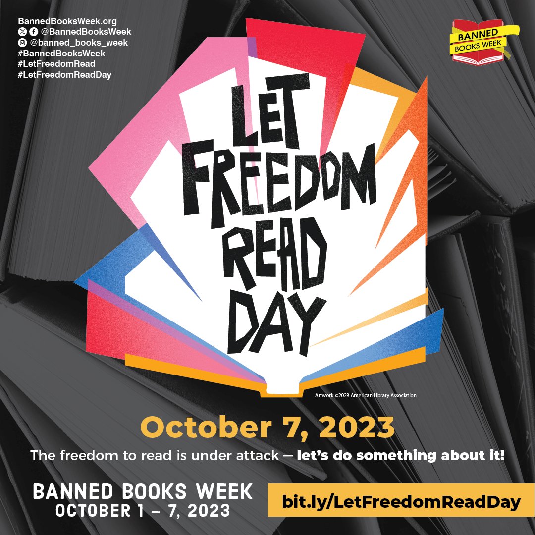 As we wrap up #BannedBooksWeek and #LetFreedomReadDay, we want to thank everyone who joined us in uplifting and defending the right to read this week and every week. #LetFreedomRead