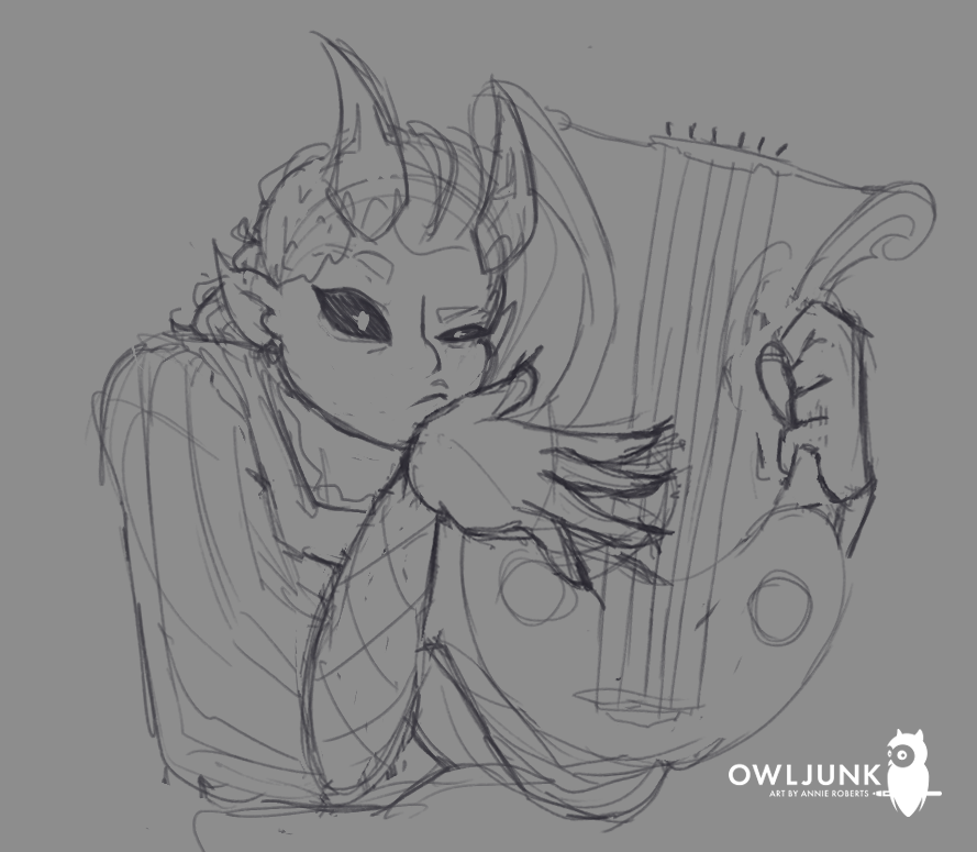 dnd last night went a little like this

group: *outside a goblin camp*
everyone: we should come up with a plan to infiltrate-
newala: *SLAMS IN LYRE FIRST AND PLAYS A LITTLE DITTY, ALMOST DIES... AGAIN-*