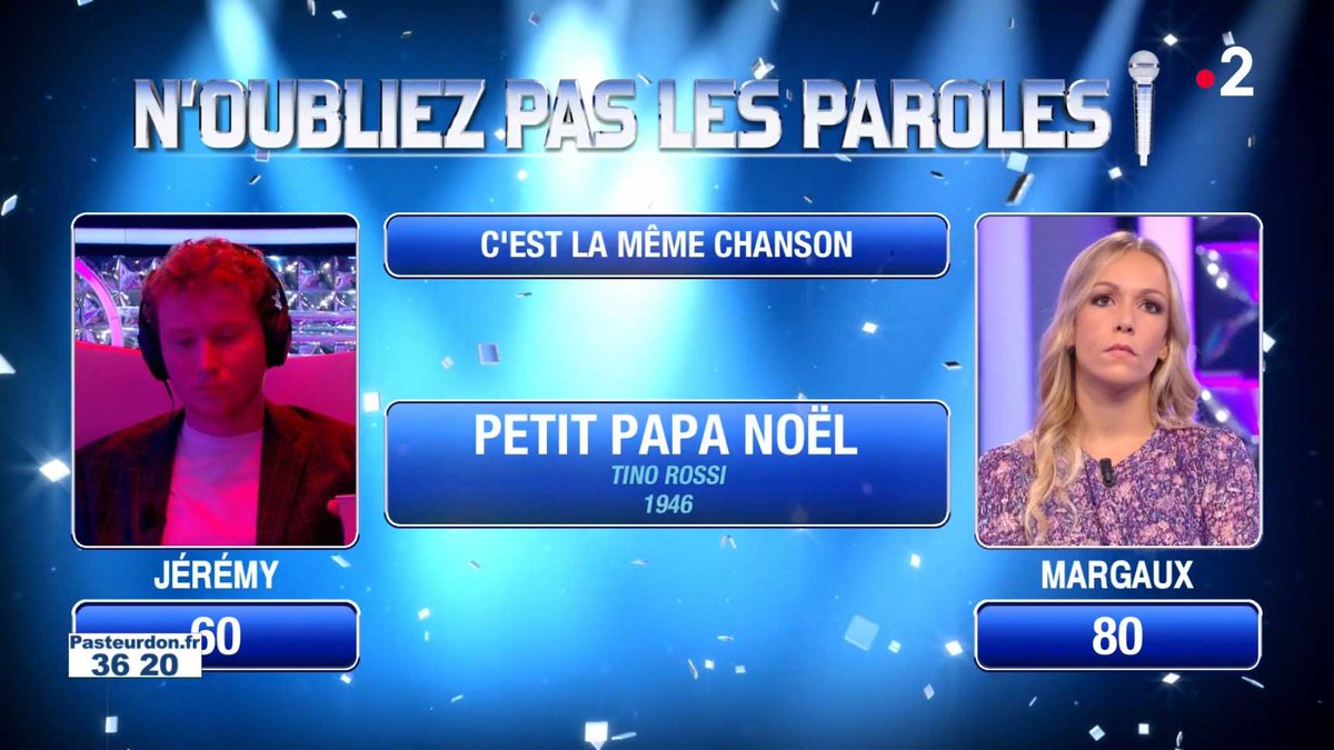titi1960's tweet photo. #CestLaMêmeChanson du #matchAller de la finale 
#Jérémy Vs #Margaux des #Masters23 de #Noplp de @nagui du 07/10/23
171 mots à retrouver #CestNaguiQuiLaDit https://t.co/UG7YNjm0XK