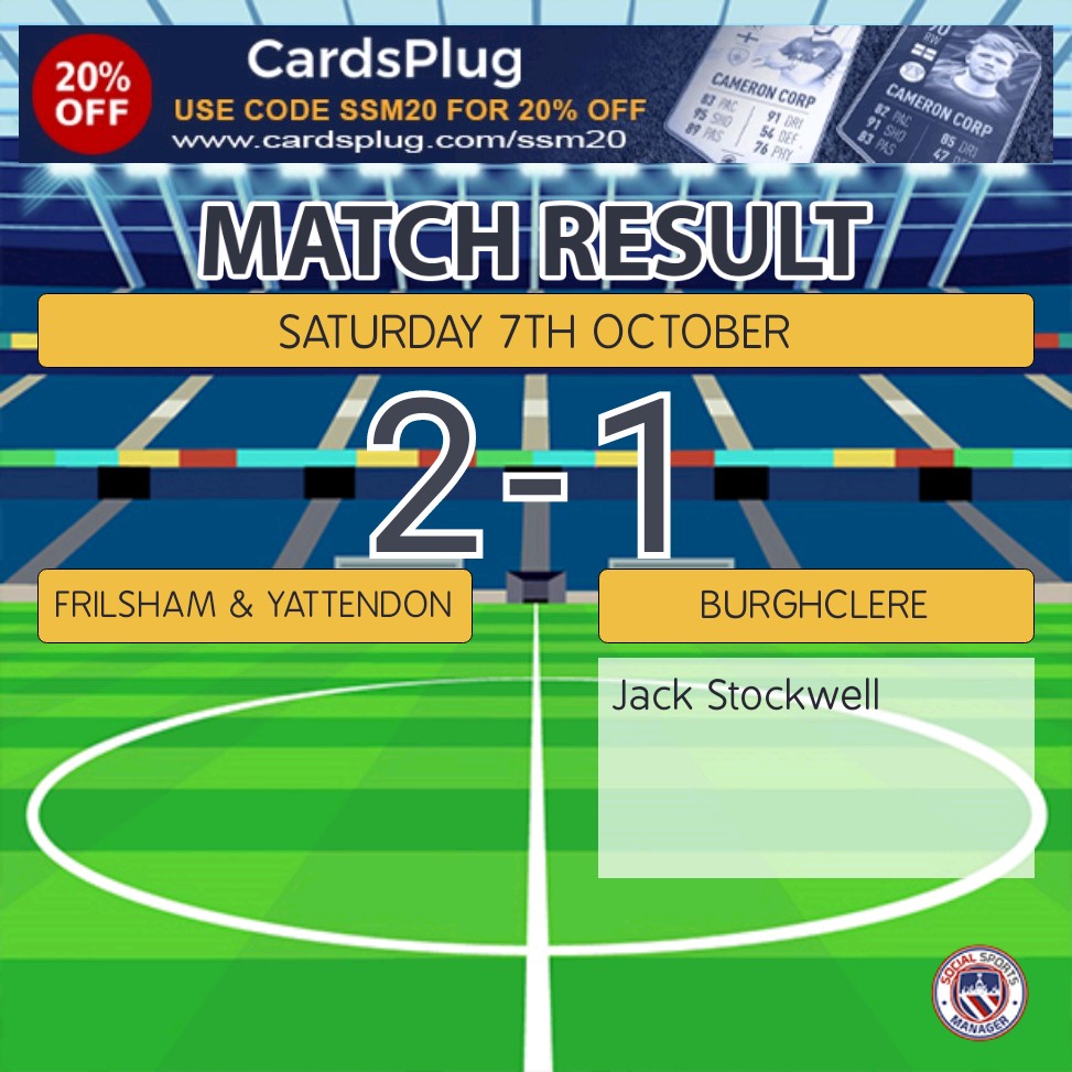 Knocked out the cup in the early stages but a performance to be proud off, battled hard all game, just couldn't find the net when it mattered. 

Back to league action next week, home to Sutton Courtenay 

UP THE CLERE🔵⚪️