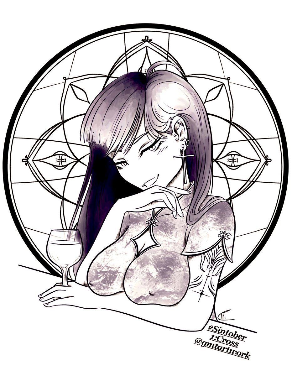 nsfwGMT's tweet photo. I’m a bit late for this one… but regardless… enjoy! 😈❤️🔥 #gmtartwork #sintober #nsfw #spicy #nsfwart https://t.co/WZc7moe8Hb