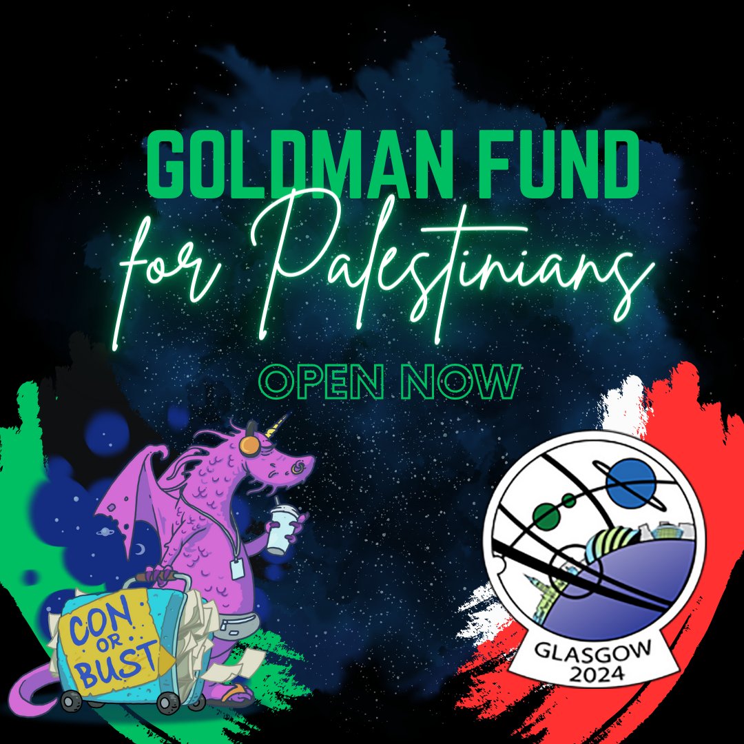 dream_foundry's tweet photo. Did you know that we have a fund just for sending Palestinians to WorldCon? We're open to applications right now for sending folks to Glasgow in 2024! Spread the word!

https://t.co/Vk1NlNb3nJ https://t.co/0IOcXmbOPp