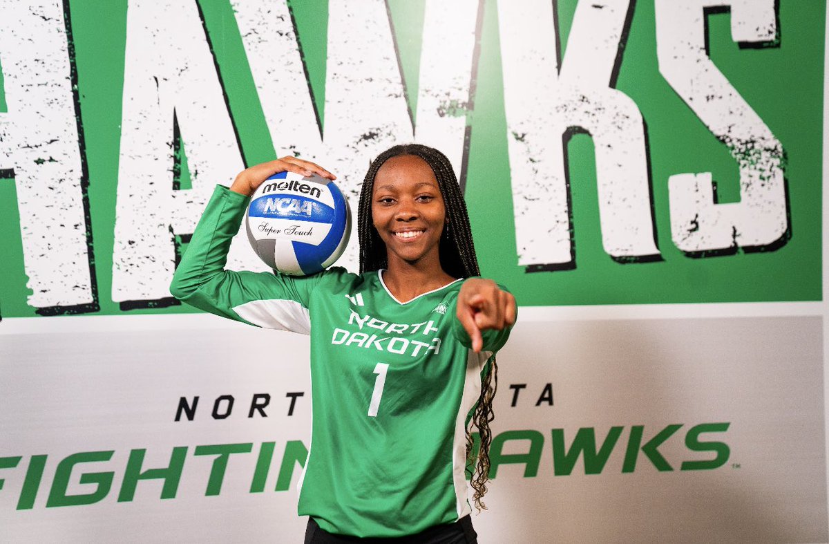 I am extremely blessed to announce my verbal commitment to play D1 volleyball and continue my academic career at the University of North Dakota! Thank you to God, my family, and coaches who have helped me throughout this journey I can’t wait for my next chapter! 🦅💚