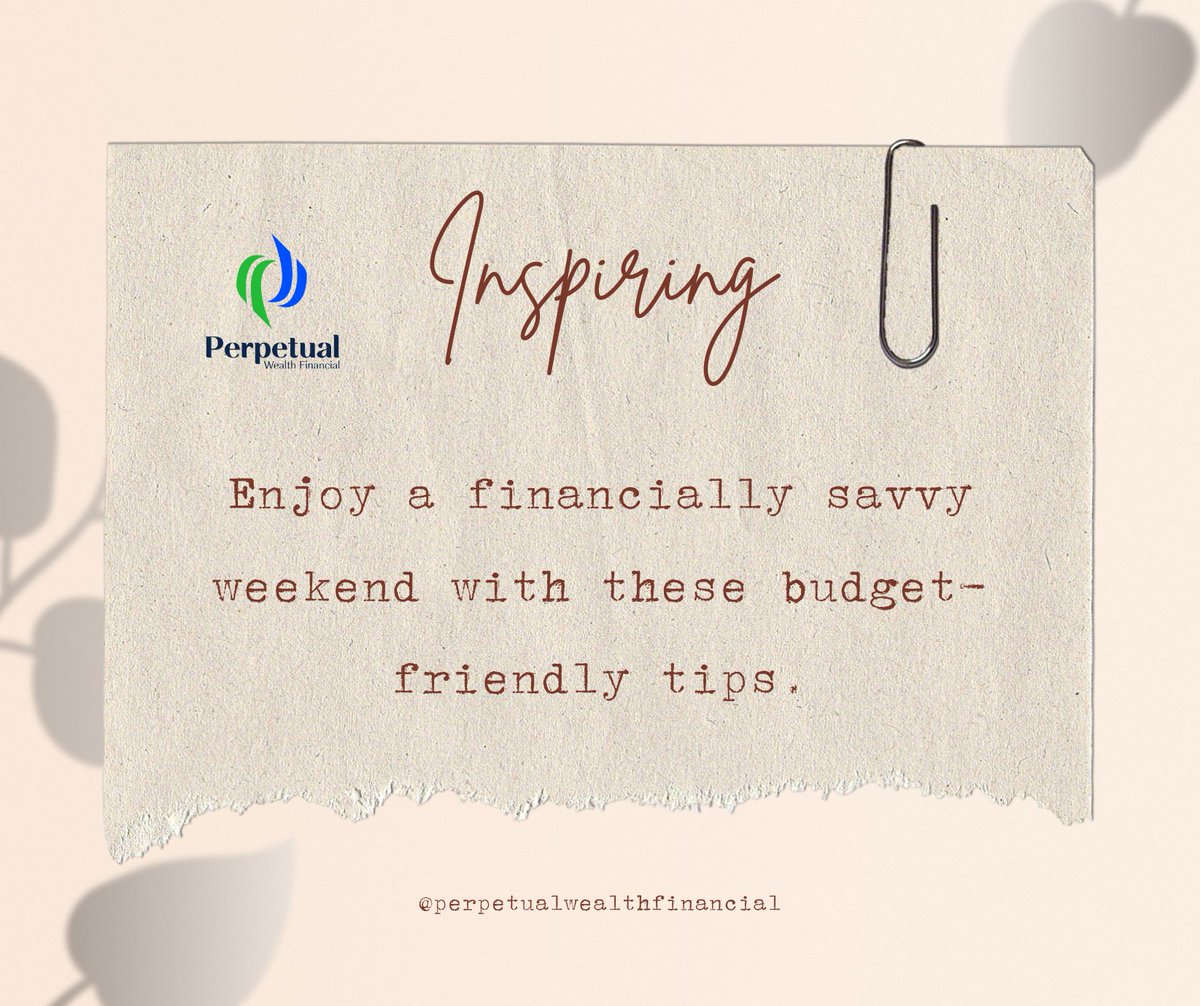 CKlamo's tweet image. Enjoy a financially savvy weekend with these budget-friendly tips.
#WeekendFinance #FinancialBooks #BudgetingTips