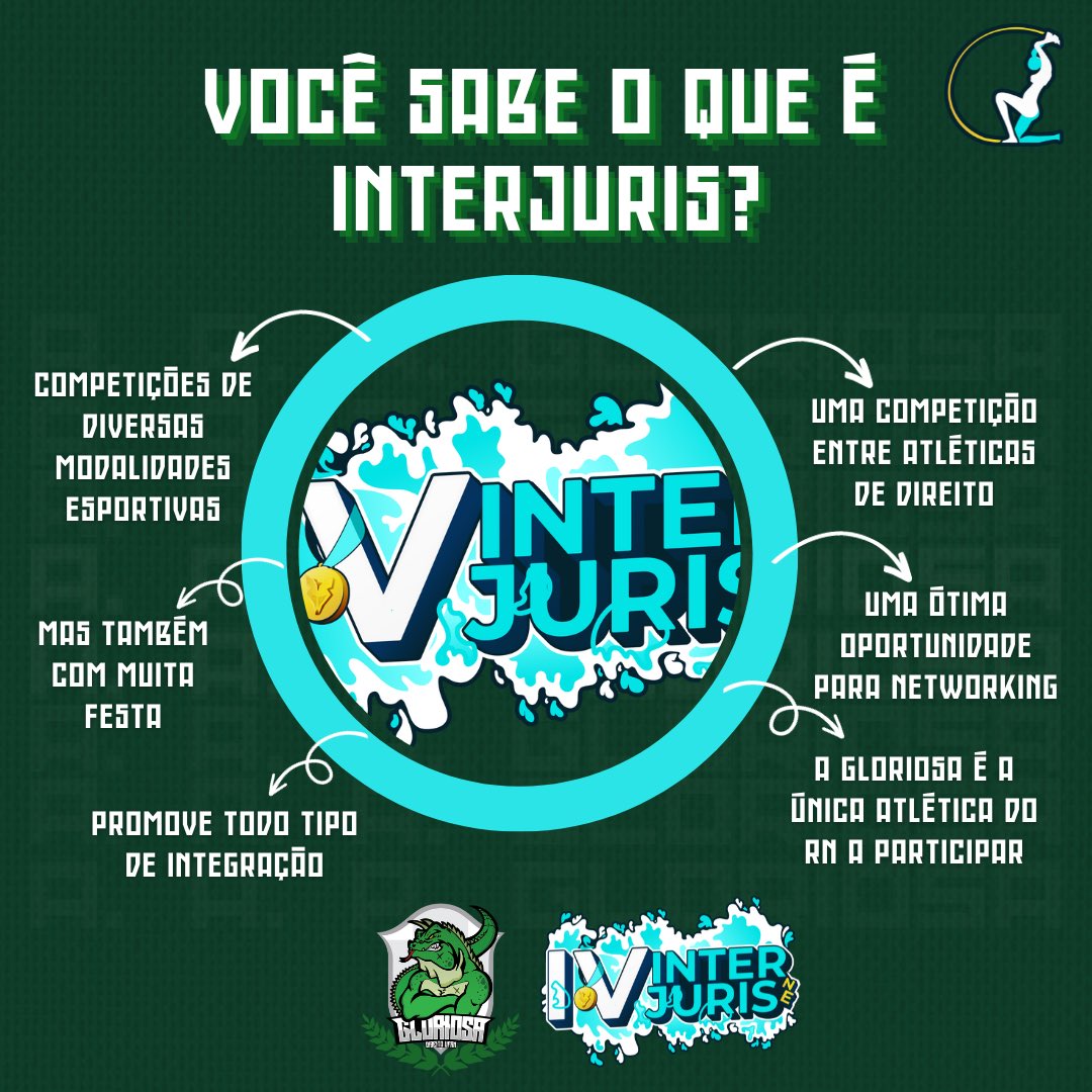 potiguana's tweet photo. Oioi, meus gloriosos!! 🦎

Você tá perdido e não sabe o que é esse tal de interjuris que tanto escuta o pessoal da gloriosa falar?

Pois chega aqui que explicamos tim-tim por tim-tim do que é a maior competição entre as atléticas de direito do nordeste.🔥🔥 https://t.co/IbfTHYt0Kt