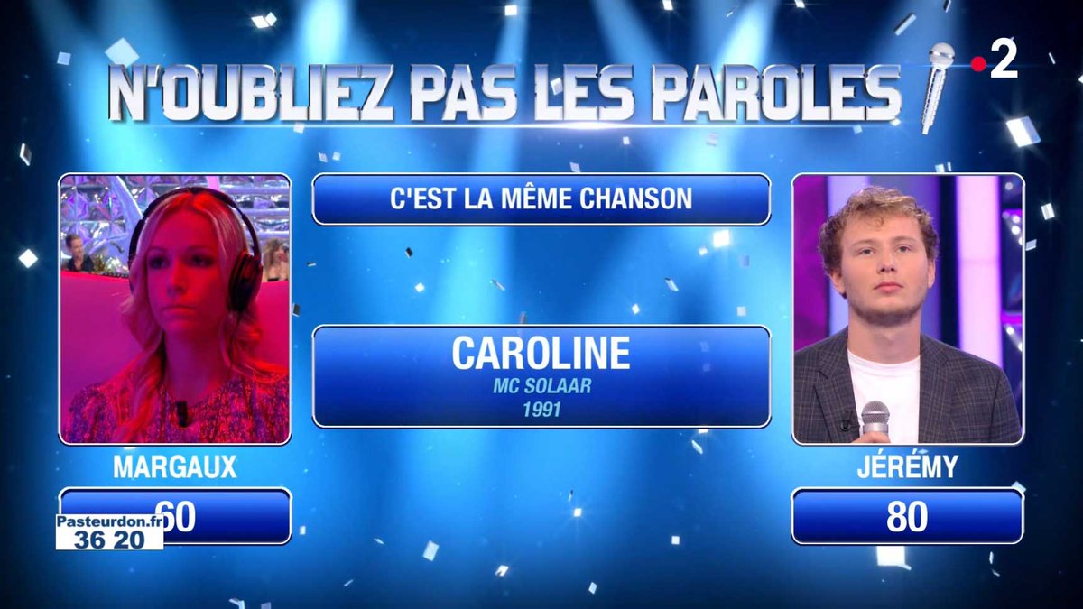 titi1960's tweet photo. #CestLaMêmeChanson du #matchRetour de la finale
#Jérémy Vs #Margaux des #Masters23 de #Noplp de @nagui du 07/10/23
404 mots à retrouver #CestNaguiQuiLaDit https://t.co/d9WFL0urW8