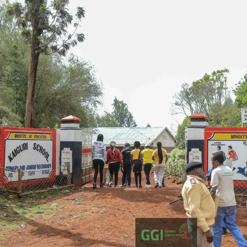 #FruitTrees4Schools team @GGI_Kenya project, Nurturing all trees 🌲 for a sustainable future at Kaiguri&Kigwandi pry school 🏫