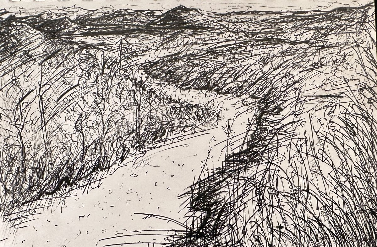 FaheyGraphic's tweet photo. #inktober #inktoberday3 #path #art #drawing #ink #illustration #sketch #artist #sketchbook #draw https://t.co/mRGmiH2tPC
