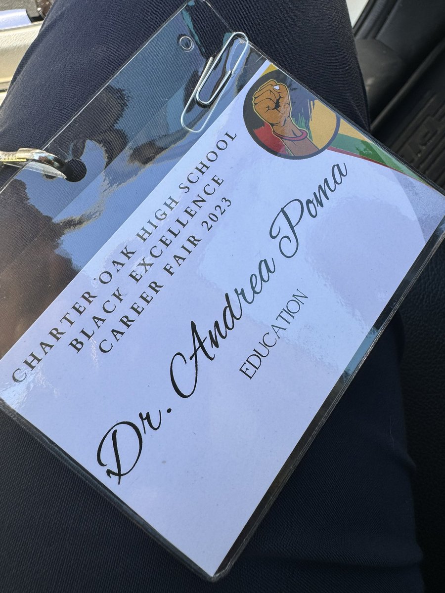 I had such a great time this morning speaking at the Black Excellence Career Fair <a href="/CharterOakHigh/">Charter Oak Chargers</a> - it really is a blessing when a career and passion collide