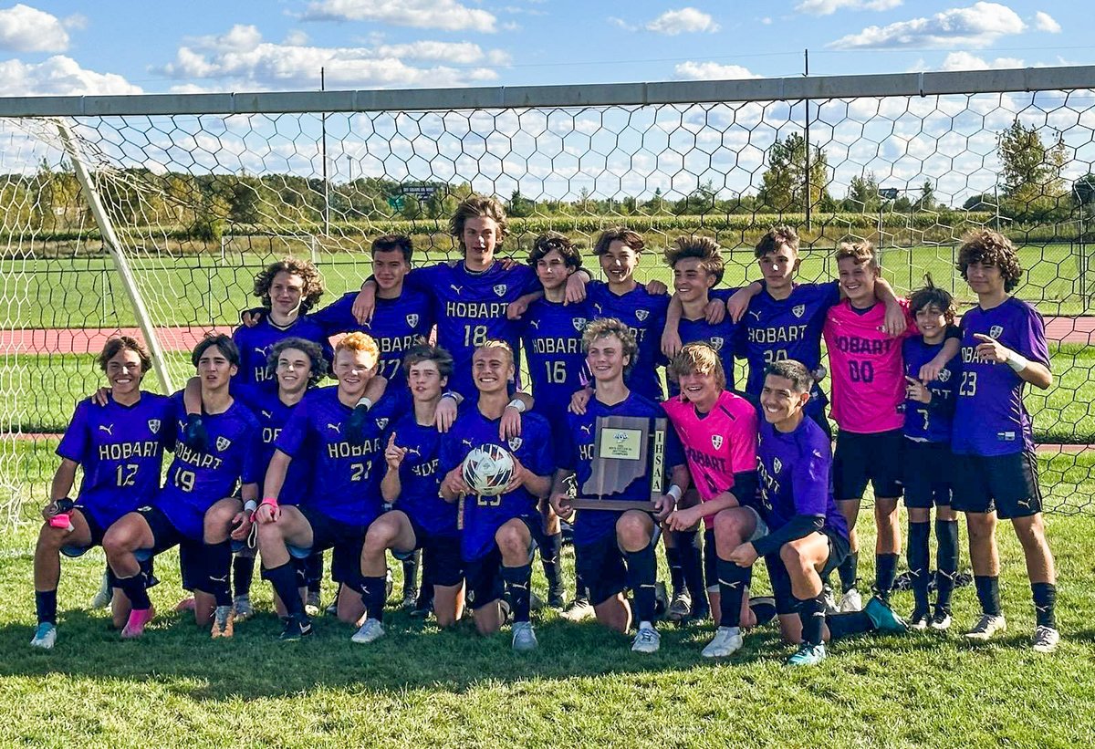 Congratulations to our Hobart High School Brickies boys soccer team, YOUR SECTIONAL CHAMPIONS!!! We are so proud of you, boys! #BrickieUp #BeExcellentOnPurpose