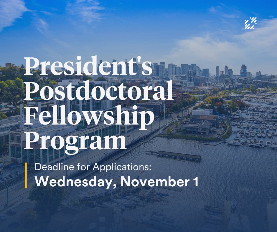 fredhutch's tweet photo. Fred Hutch is now welcoming applications for the 2024 President's Postdoctoral Fellowship Program. This program seeks potential fellows whose research and service will contribute to diversity and equal opportunity in higher education. Apps close Nov. 1: https://t.co/HM00TeZ9ek https://t.co/SfV5nA2CIw