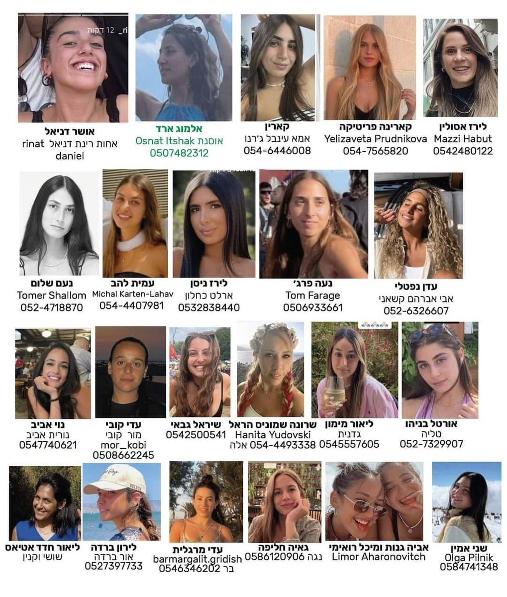 indianaftali's tweet photo. These are missing Israelis. https://t.co/TStzygcC8P