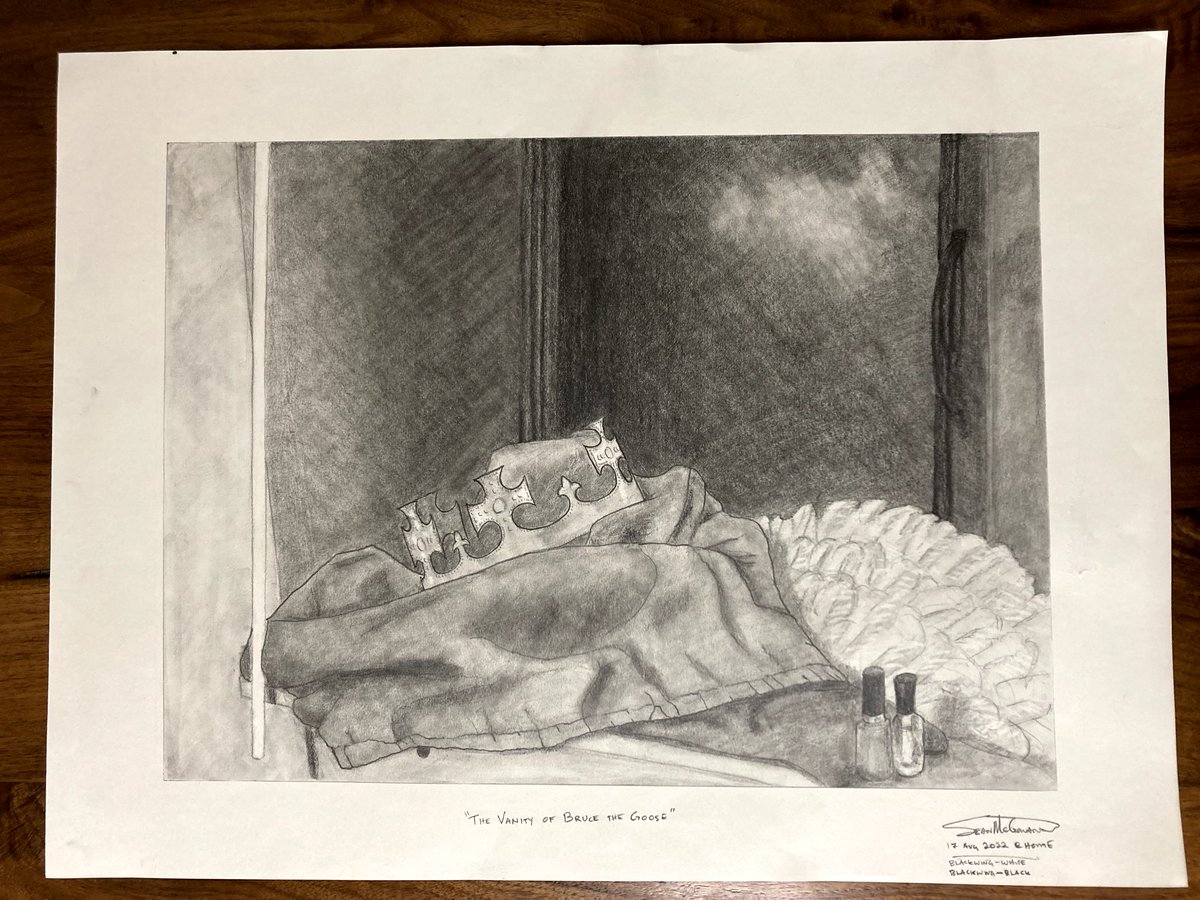 Graphite on paper. 24x36". From my Observational Drawing I class