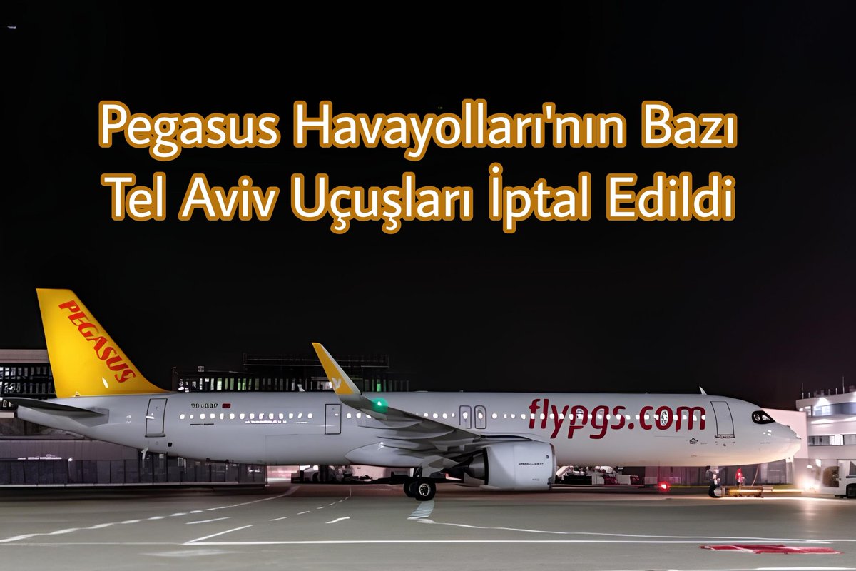 HavaSosyalMedya's tweet photo. ▫️Pegasus Havayolları'nın yarın Tel Aviv'den icra edeceği #PC796 (SAW)
#PC788 (AYT), #PC780 (SAW), #PC792 (AYT), #PC796 (SAW), #PC812 (ADB) ve #PC6402 (DLM) uçuşları iptal edildi.
▫️Havayolunun gerçekleştireceği diğer Tel Aviv uçuşlarının ise şu anlık iptal edilmediği görülüyor. Gelişmeler oldukça paylaşmayı sürdüreceğiz.