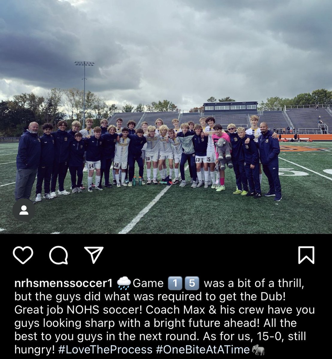 NRHSMensSoccer's tweet photo. 🐘 https://t.co/FT0XKSOFrh
