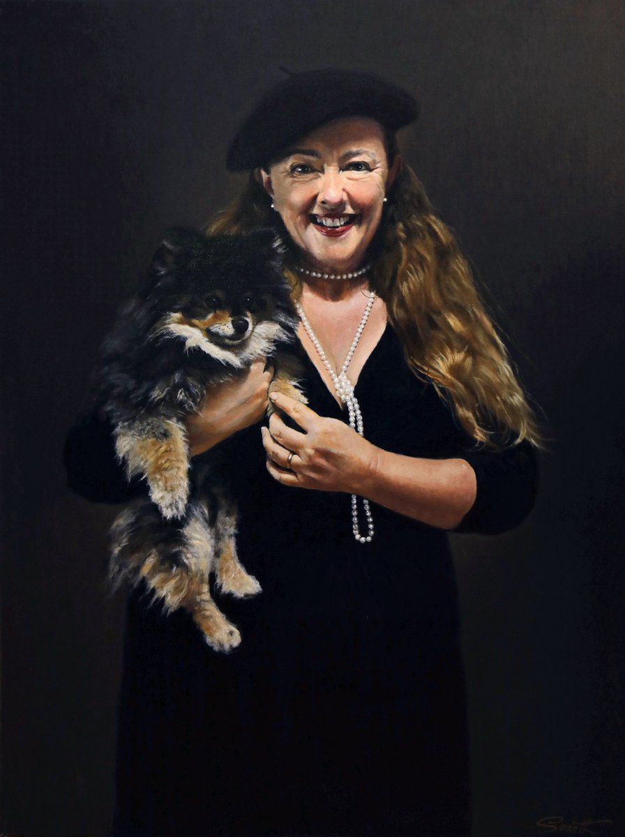 Pauline Wright with Bobek ~ oil on linen by Peter Smeeth

Oil painting techniques and tutorial with Peter Smeeth I Colour In Your Life
youtube.com/watch?v=GyGGC6…

#artistsontwitter #artist