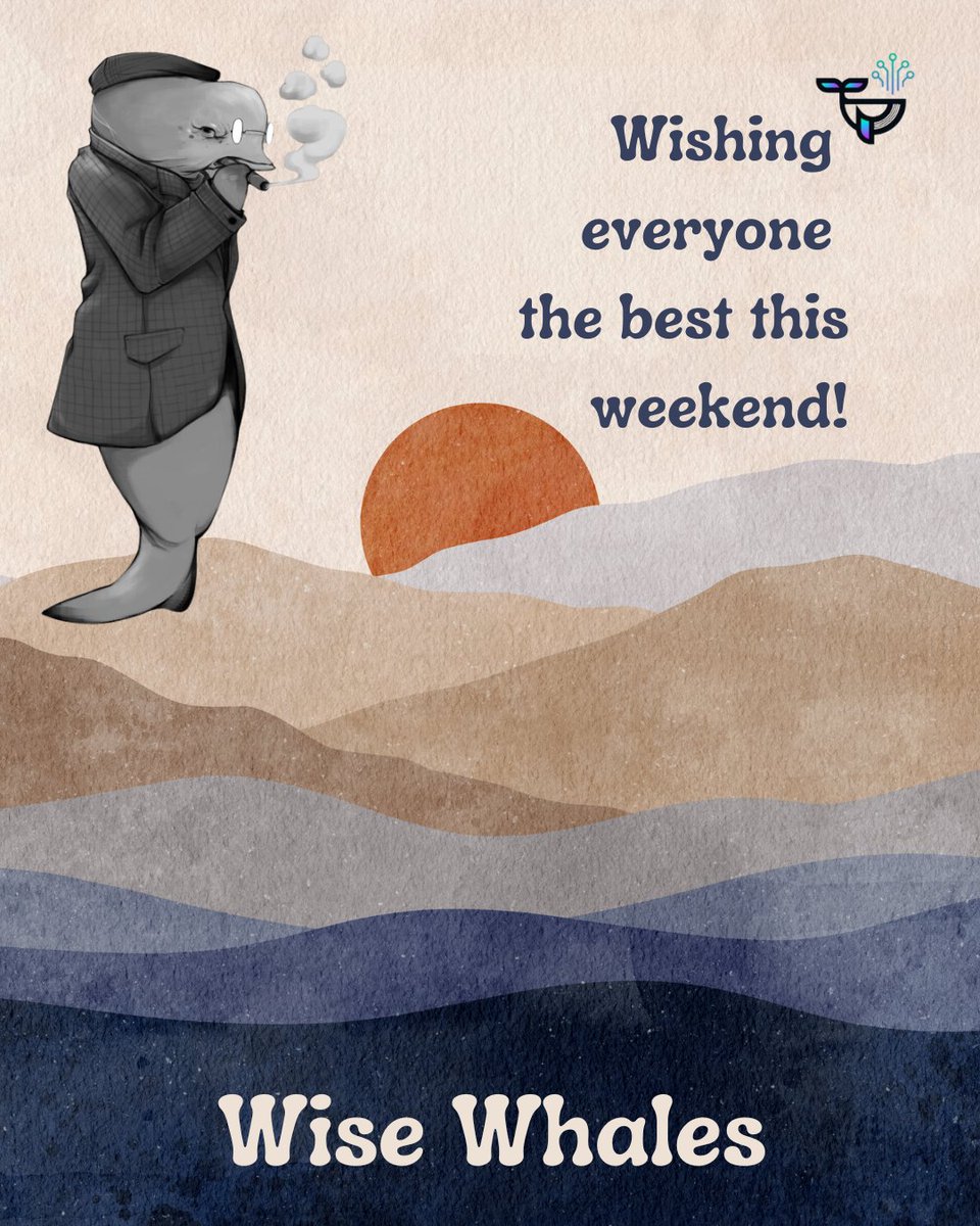 Wise Whales (@wisewhales) on Twitter photo Wishing everyone the best this weekend! ๐ณ Wishing everyone the best this weekend! ๐ณ