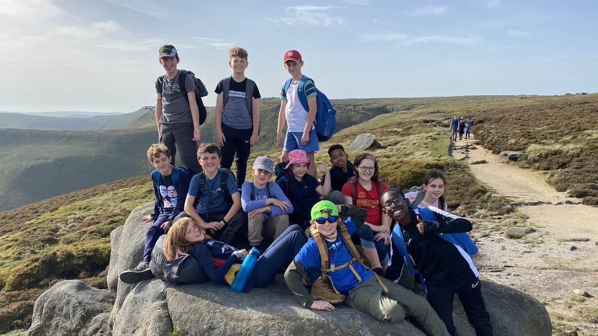 LaxtonJunior's tweet photo. Another fabulous #LJSYear6 trip to the Peak District, scrambling up to the Kinder Plateau. We followed the stream up Crowden’s Clough, exploring personal challenge, teamwork, adventure and beautiful terrain. #WeAreLJS @peakdistrict https://t.co/SH5WpzN3wa